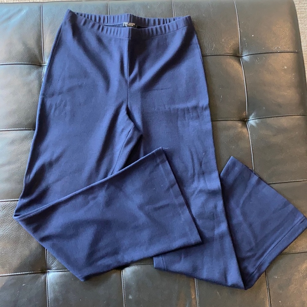 St. John Caviar wool fit & flare dress pants